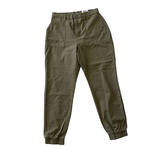 Bade Style & co. olive green size 6  high rise utility joggers NWT new - Picture 1 of 6
